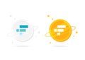FTX Token FTT coin flat icon isolated on white background Royalty Free Stock Photo