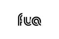 FUA Creative Unique Modern Letter Logo Design. Elegant Monogram Logo Design with Decorative Elements and Typography Royalty Free Stock Photo