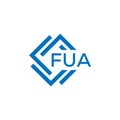 FUA letter logo design on white background. FUA creative circle letter logo . FUA letter design Royalty Free Stock Photo