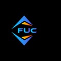 FUC abstract technology logo design on Black background. FUC creative initials letter logo concept Royalty Free Stock Photo
