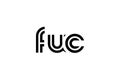 FUC Creative Unique Modern Letter Logo Design. Elegant Monogram Logo Design with Decorative Elements and Typography Royalty Free Stock Photo