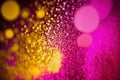 Abstract Glitter Background in Fuchsia Pink and Canary Yellow Royalty Free Stock Photo