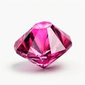 Fuchsia Diamond On White Isolated Background