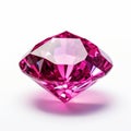 Fuchsia Diamond On White Isolated Background