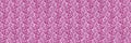 Fuchsia pink botanical seamless border edge. Modern bright tonal foliage edging trim. Decorative pretty endless band for