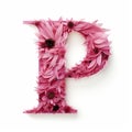 Fuchsia Wood Letter P: Layered Imagery With Subtle Irony And Naturalistic Portraiture