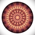 Fucinette Medallion: Geometric Vector Art Octagonal Design. Royalty Free Stock Photo