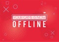 fucshia offline template Royalty Free Stock Photo