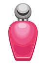 fucshia perfume bottle Royalty Free Stock Photo