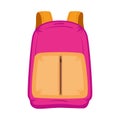 fucshia school bag equipment Royalty Free Stock Photo