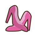 fucsia pumps icon image Royalty Free Stock Photo