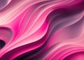 Fucsia silky smooth abstract waves folded