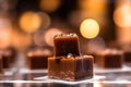 Fudge in a close-up shot, macro shot - made with generative AI tools Royalty Free Stock Photo