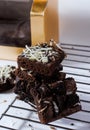 Fudgy brownies with oreo and cheese