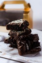 Fudgy brownies with oreo and cheese