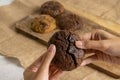 Fudgy Soft Baked Chocochip Cookies