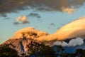 Fuego volcano & Acatenango volcano at dawn, Antigua, Guatemala