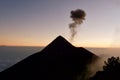 Acatenango and Fuego volcano hiking tour Royalty Free Stock Photo