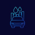 fuel consumption line vector icon Royalty Free Stock Photo