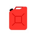 fuel container flat design vector illustration. icon for gasoline, kerosene, diesel, petroleum, petrol Royalty Free Stock Photo