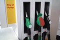 Fuel dispenser. Bowser. Petrol pump. Gas pump. Fuel pump nozzle