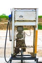 Fuel dispenser is a machine at a filling station Royalty Free Stock Photo