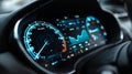 Fuel Efficiency Measurement Vehicle Dashboard Display Royalty Free Stock Photo
