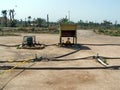 Fuel farm on a base in Iraq