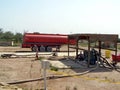 Fuel farm on a base in Iraq