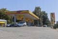 Fuel filling company `Rosneft` on Lenin Street in the resort settlement Adler, Sochi