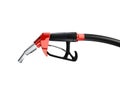 Fuel filling up refueling hose Royalty Free Stock Photo