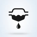 Fuel Filter Warning. Simple vector modern icon design illustration