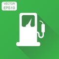 Fuel gas station icon. Business concept car petrol pump Royalty Free Stock Photo