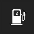 Fuel gas station icon. Car petrol pump flat illustration Royalty Free Stock Photo