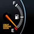 Fuel Gauge Royalty Free Stock Photo