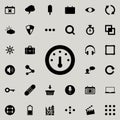 fuel gauge icon. Detailed set of minimalistic icons. Premium graphic design. One of the collection icons for websites, web design,