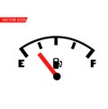 Fuel gauge icon Illustration vector Royalty Free Stock Photo
