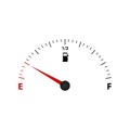 Fuel Gauge Meter - Vector Illustration - Isolated On White Background Royalty Free Stock Photo