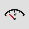 Fuel gauge vector icon Royalty Free Stock Photo