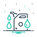 Mix icon for Fuel, benzine and station Royalty Free Stock Photo