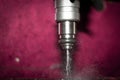 Fuel injector in action Royalty Free Stock Photo