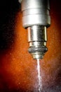 Fuel injector in action Royalty Free Stock Photo