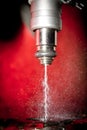 Fuel injector in action Royalty Free Stock Photo