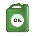 Fuel jerrycan icon. Canister for gasoline. Car oil vector sign