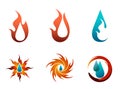 Fuel logo set