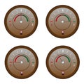 Fuel Meter Icons Set