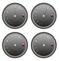 Fuel Meter Icons Set