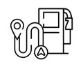 Fuel oil station service icon