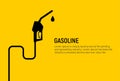 Fuel petrol pump gas diesel station. Car vector fuel gas pump nozzle background Royalty Free Stock Photo