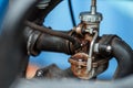 Fuel pump, injection system in motorcycle engine